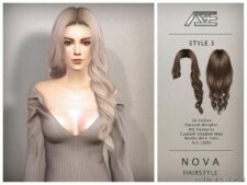 Nova – Style 3 (Hairstyle) for Sims 4