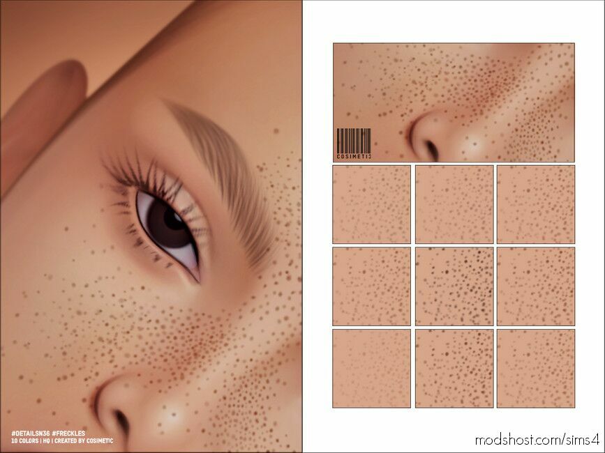 Freckles Details N Sims Skintone Mod Modshost