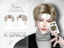 K-Spade – Hairstyle for Sims 4
