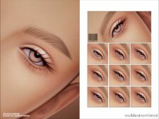 Maxis Match 2D Eyelashes N36 Unisex for Sims 4