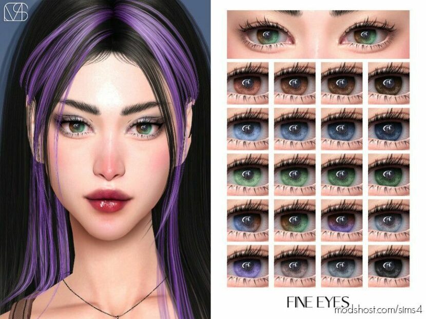 Sims 4 Female Makeup Mod: Fine Eyes (Featured)