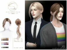 Men’s Ponytails Hairstyle 030623 (FLO) for Sims 4