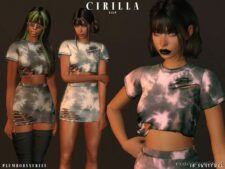 Cirilla SET (TOP+Skirt) for Sims 4