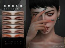 Thin Pointed Eyebrows for Sims 4