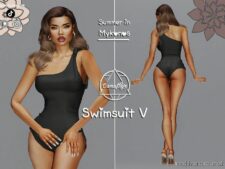 Sims 4 Teen Clothes Mod: Summer In Mykonos – Swimsuit V (Featured)