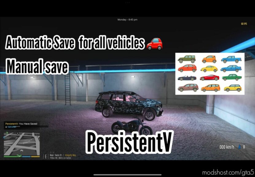 GTA 5 Script Mod: Persistent V (Modern Automatic & Manual Save) (Featured)