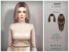 Nova 4 Hairstyle for Sims 4