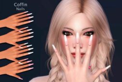 Coffin Nails for Sims 4