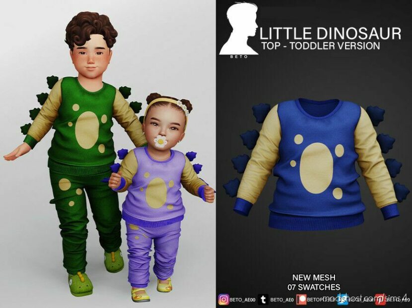 Little Dinosaur SET – Toddler & Infant for Sims 4