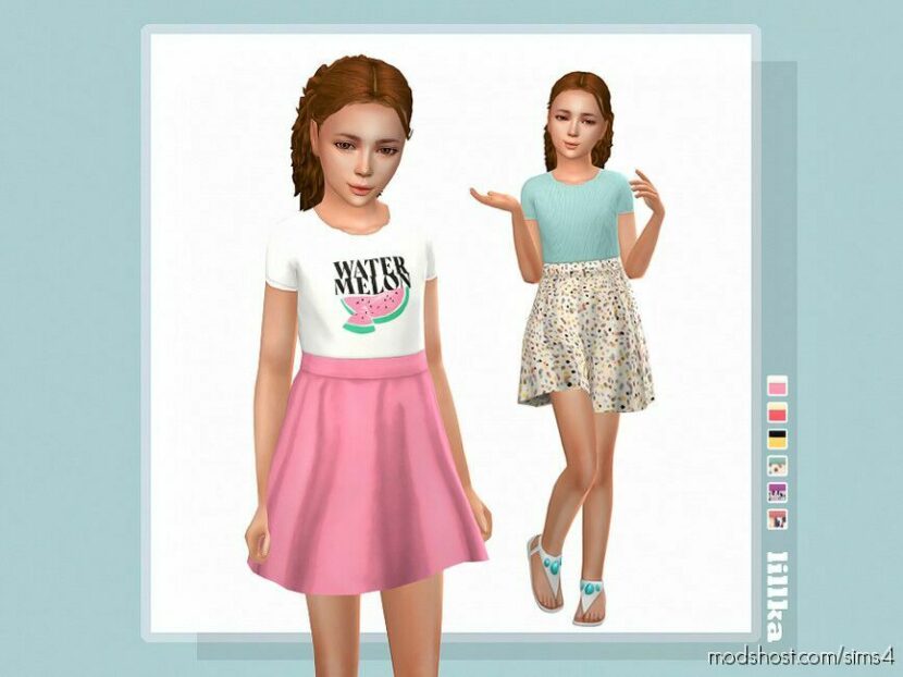 Sims 4 Kid Clothes Mod: Emmelie Outfit (Featured)