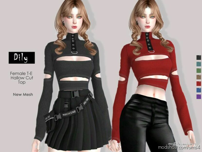 Dily – Female TOP for Sims 4