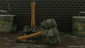 GTA 5 Weapon Mod: M24 Anti-Tank Grenade (Stiehlhandgranate 24) (Featured)