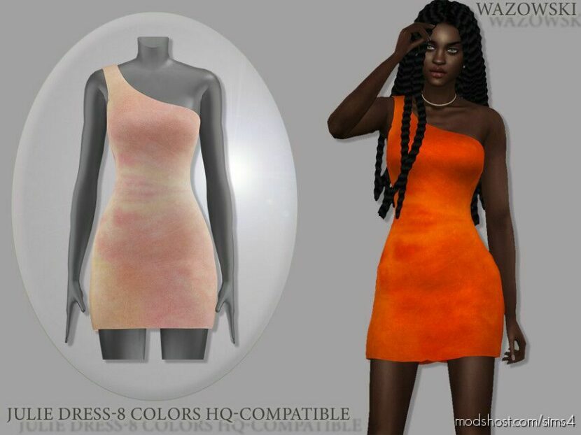 Sims 4 Party Clothes Mod: Julie Dress (Featured)