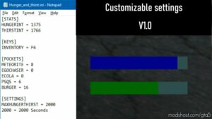 GTA 5 Script Mod: Simple Hunger & Thirst V1.2 (Image #4)