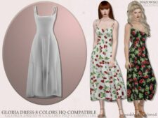 Gloria Dress for Sims 4