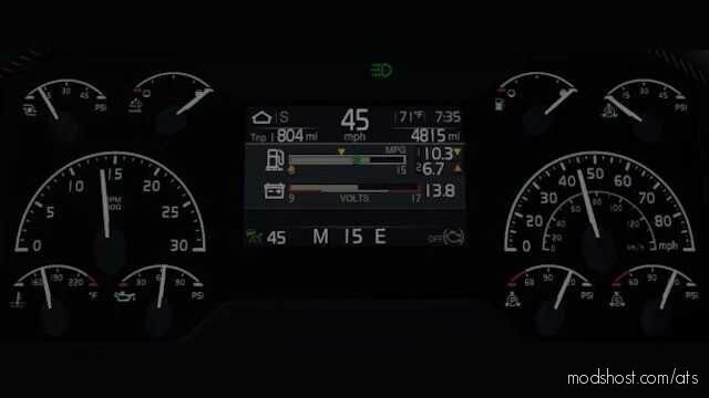 SCS Volvo VNL 2018 Improved Dashboard [1.47] for American Truck Simulator