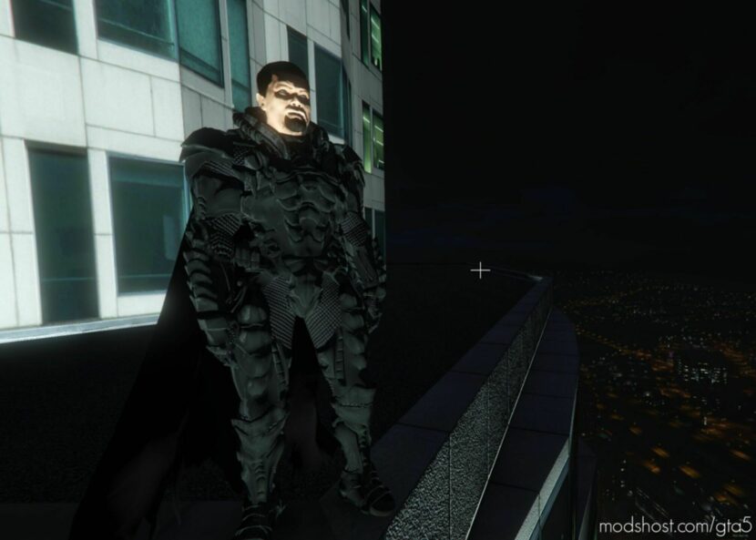 GTA 5 Player Mod: General Zod Armored Addon Ped (Featured)
