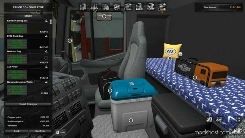 BIG Discounts ON Trucks By Choosing Interior Decorations for Euro Truck Simulator 2