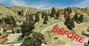 GTA 5 Map Mod: Vinewood Hills RED Villa Helicopter Landing Place With Secret Cave (Image #4)