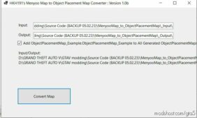 Menyoo Map To Object Placement Map Converter for Grand Theft Auto V