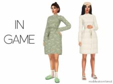 Sims 4 Female Clothes Mod: Lily – Robe (Image #2)