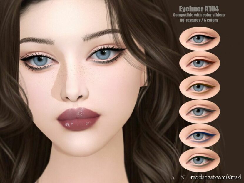 Eyeliner A104 for Sims 4