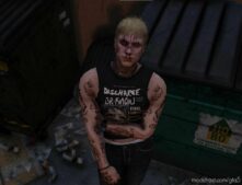 GTA 5 Player Mod: Y2K Tank TOP For MP Male And Female (Image #2)