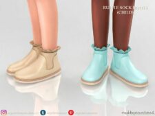 Ruffle Sock Boots Child for Sims 4