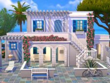 Sims 4 Mod: Greek Summer House NO CC (Image #2)