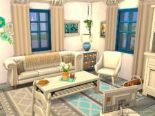 Sims 4 Mod: Greek Summer House NO CC (Image #3)