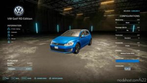 FS22 Volkswagen Car Mod: Golf GTI V1.1 (Image #2)