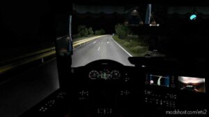 ETS2 Headlights Part Mod: Enhanced Headlight Brightness For ALL Truck (Image #3)