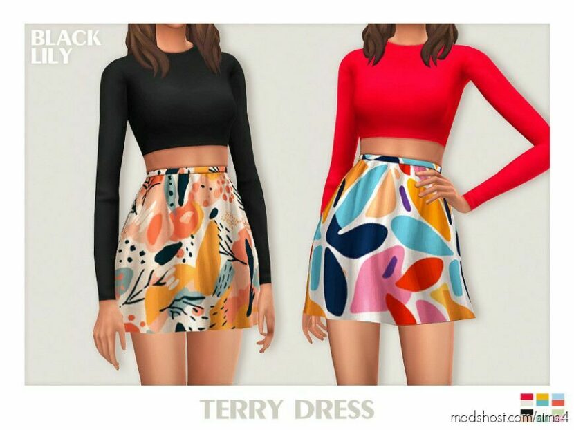 Terry Dress for Sims 4