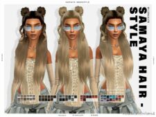 Samaya Hairstyle for Sims 4