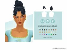 Karmen Hairstyle for Sims 4