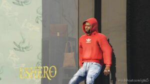 GTA 5 Player Mod: Adidas Hoodie 3 Color For Franklin (Featured)