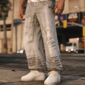 GTA 5 Player Mod: Nike Fleece Pant X Stussy (Image #3)