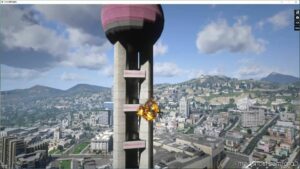 GTA 5 Map Mod: Oriental Pearl TV Tower Tower In Shanghai Add-On V1.1 (Image #2)