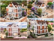 Sims 4 House Mod: Britechester Tiny Flats NO CC (Image #2)