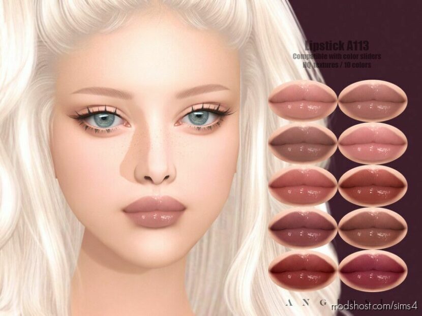 Lipstick A113 for Sims 4