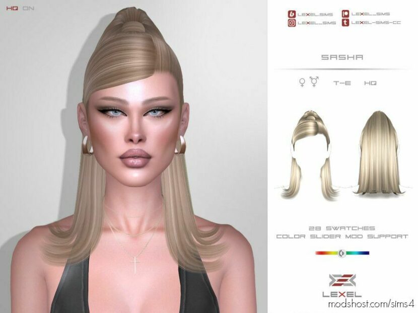 Sasha Hairstyle for Sims 4