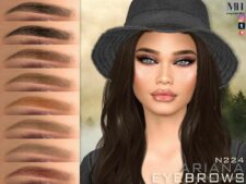 Ariana Eyebrows N224 [Patreon] for Sims 4