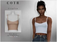 Chordoftherings Crop TOP T-458 for Sims 4