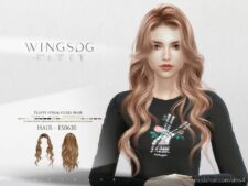 Wings Fluffy Spiral Curls Hair ES0630 for Sims 4