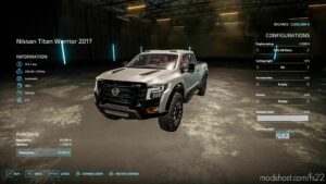 FS22 Nissan Car Mod: Titan Warrior V1.1 (Image #4)