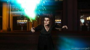 GTA 5 Player Mod: Bellatrix Lestrange From Harry Potter Add-On PED (Image #2)