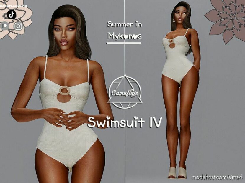 Summer In Mykonos – Swimsuit IV for Sims 4