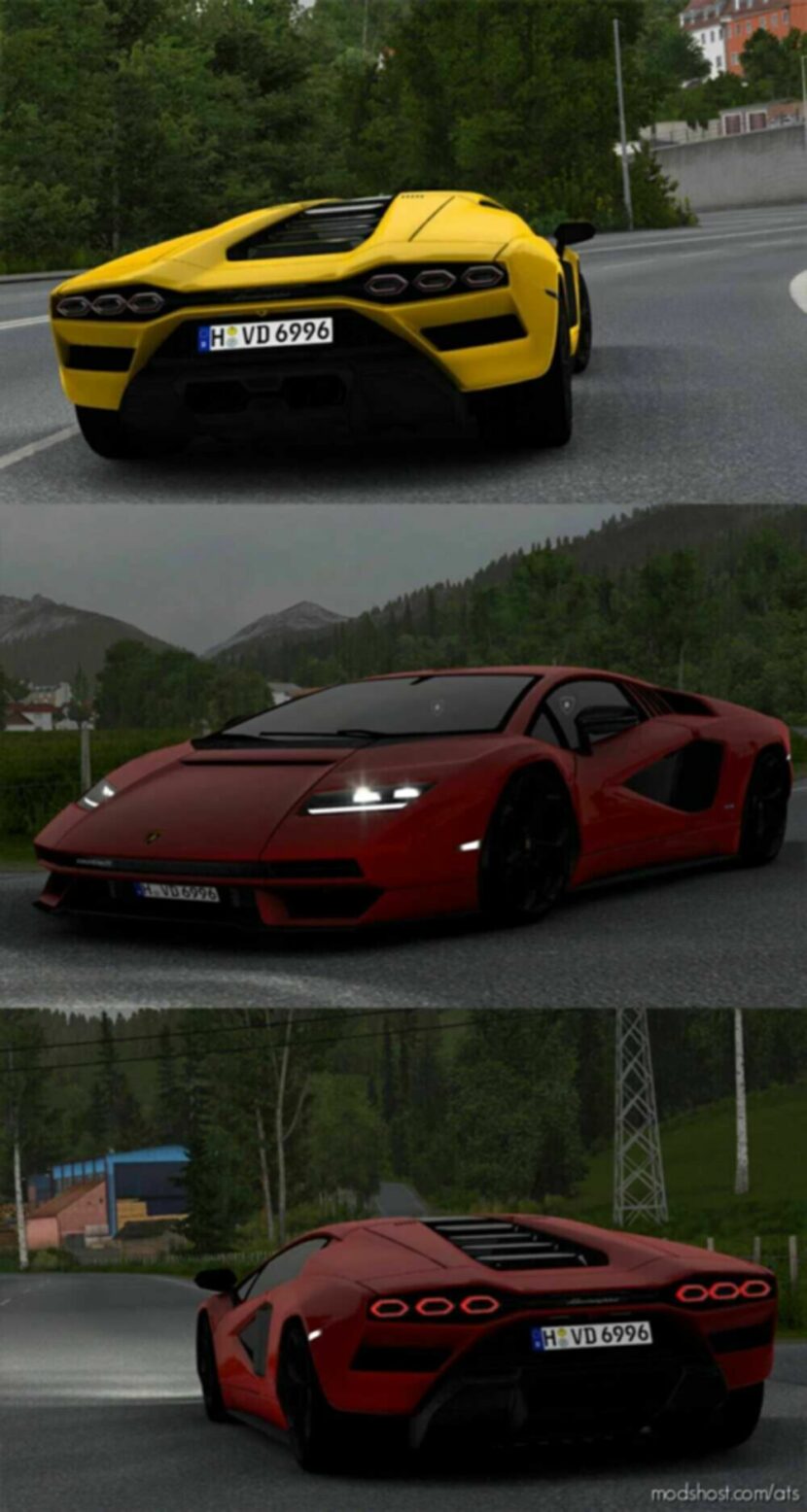 Lamborghini Countach LPI 800-4 2022 [1.47] for American Truck Simulator
