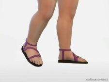 Sims 4 Kid Shoes Mod: Abigail – Toddler Sandals With Straps (Image #2)