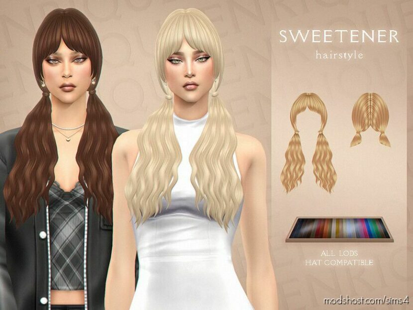 Sims 4 Female Mod: Sweetener Hairstyle Patreon (Featured)